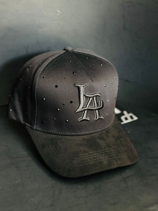 Dandy Hats LA Triple Black Crystals